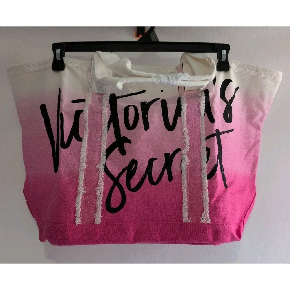 Victoria's Secret Ombre Pink and White Tote‎